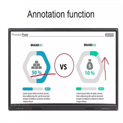 M Series Smart Interactive Whiteboard Touchscreen IR LCD Touch Board 12MP Camera